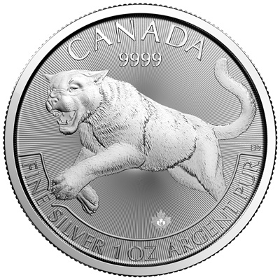 2016 1 oz Canadian Silver COUGAR - Predator Series